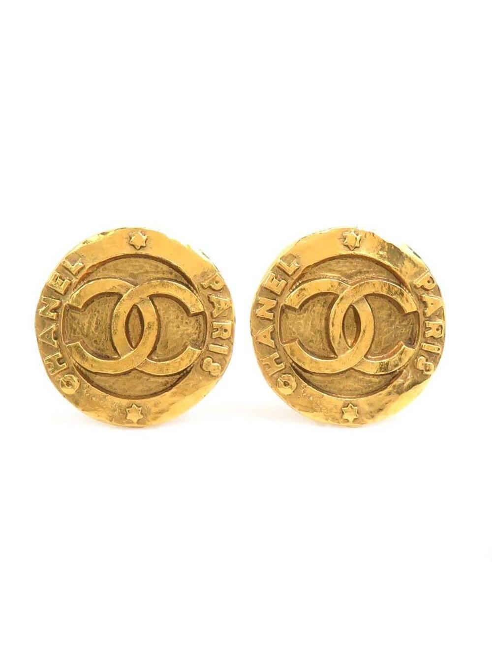 Auth Chanel Cc Logo Clip On Earrings #302852C39B